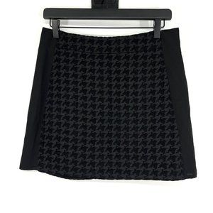 Rachel Roy Skirt Foxy Lady Black Houndstooth Mini